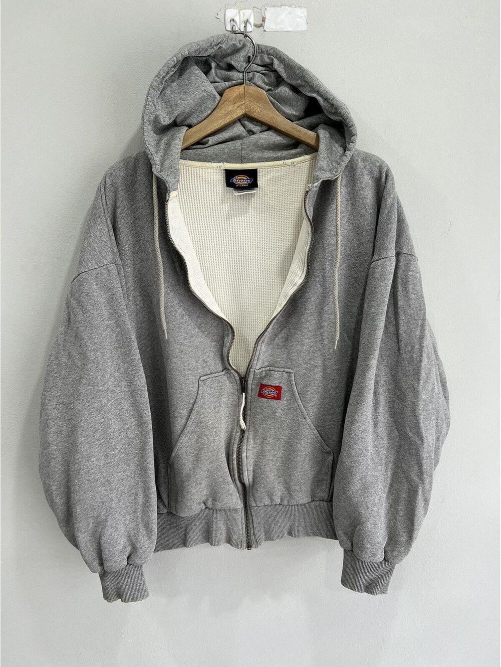 Vintage Dickies Thermal Lined Zip Up Hoodie sweater thrashed